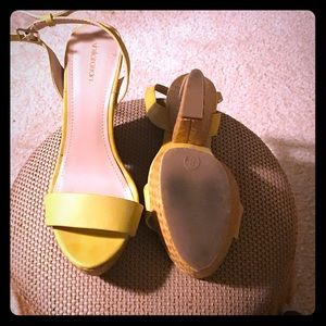 Yellow Sandals Worn a Few Times